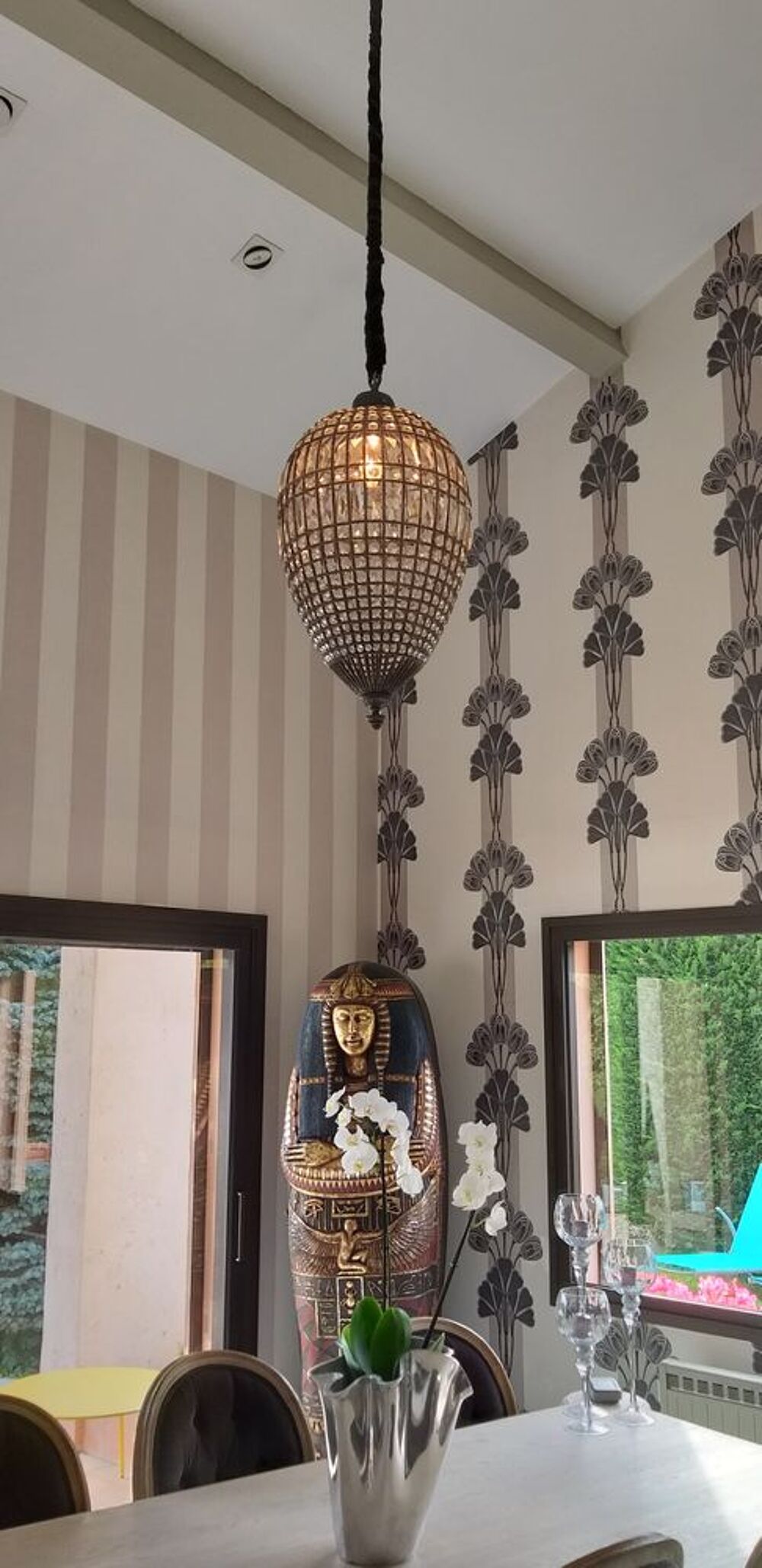 Lustre en pampille Décoration