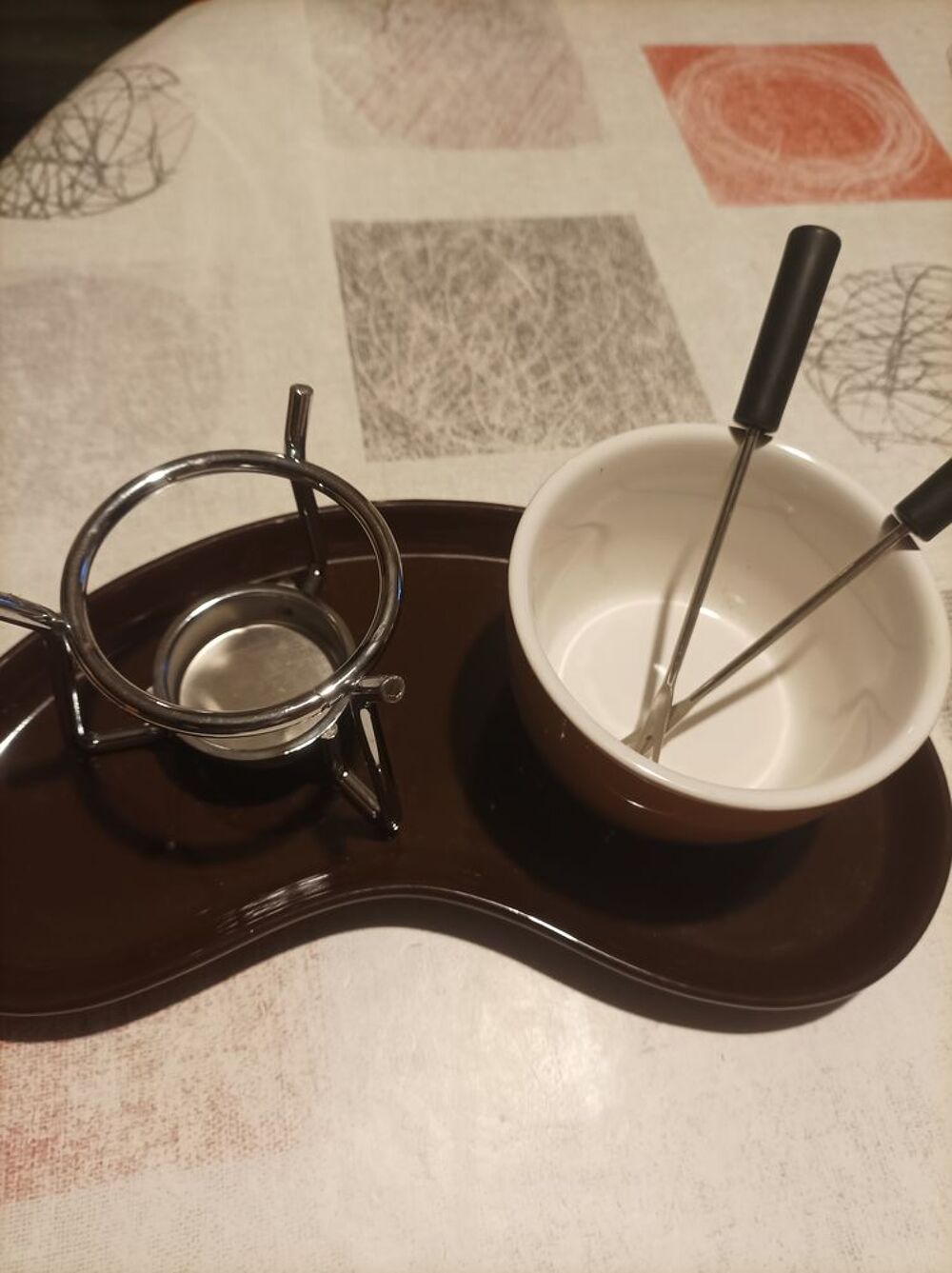 Fondue au chocolat &agrave; la bougie pour 2 Electroménager