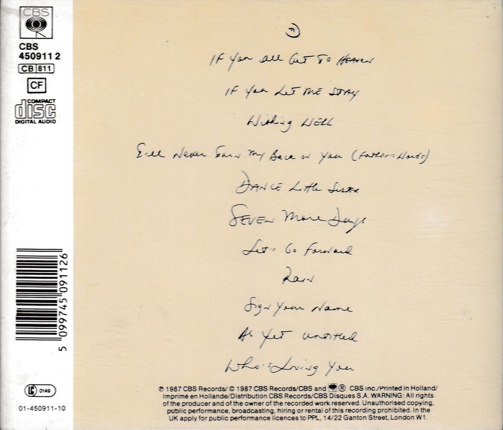 CD Terence Trent D'Arby Introducing The Hardline According CD et vinyles
