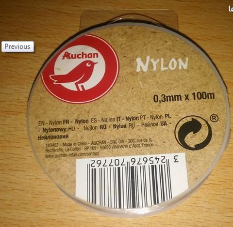 rouleau de nylon 0,3 mm x 100m 2 Bouxwiller (67)