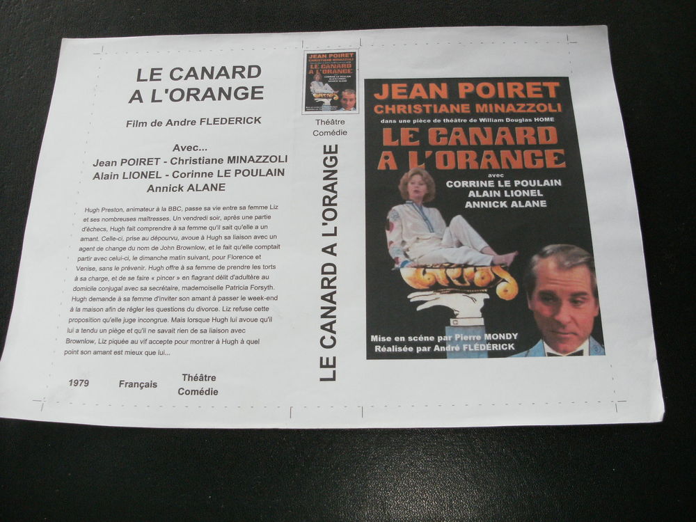 Tr&egrave;s rare pi&egrave;ce : " Le canard &agrave; l'orange " 1979 DVD et blu-ray