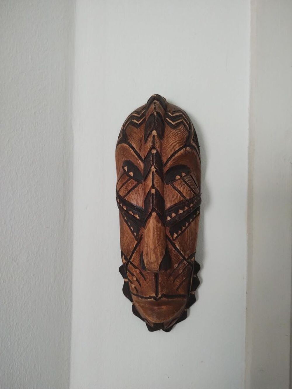 Cadre ethnique en bois exotique / NEUF Décoration