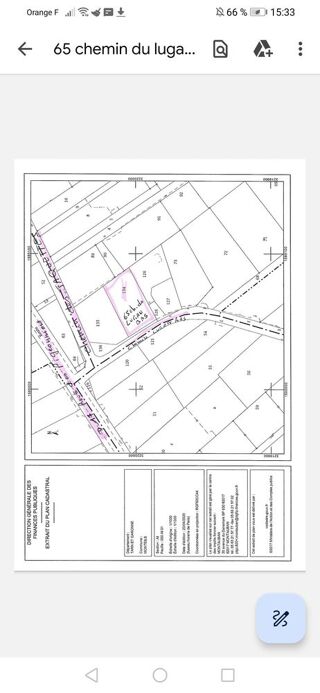  Terrain � vendre 1020 m�