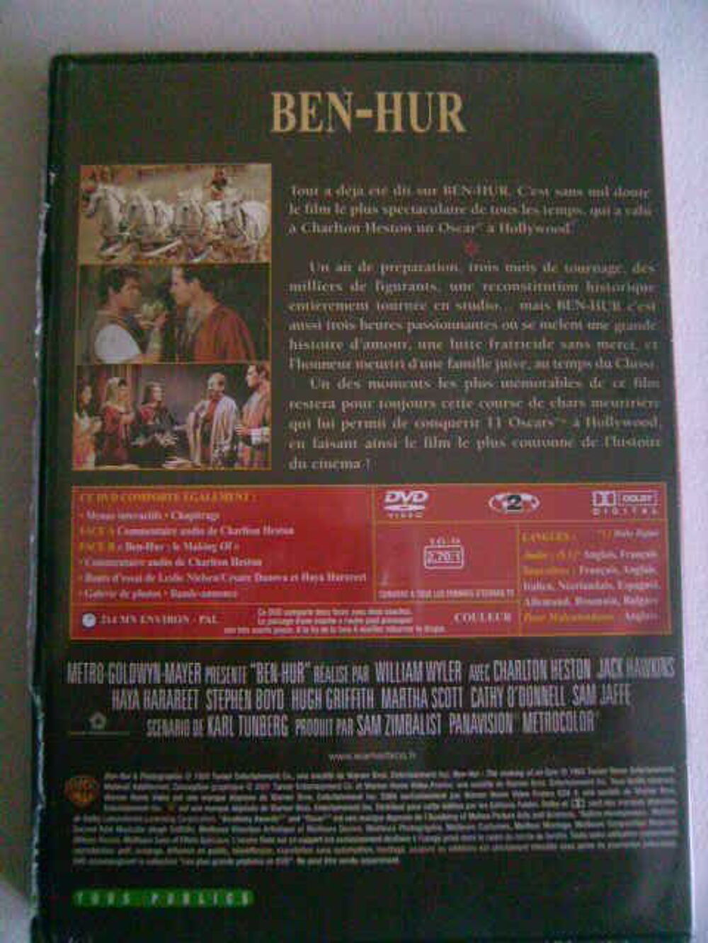 2 DVDs FILM " PEPLUMS " DVD et blu-ray
