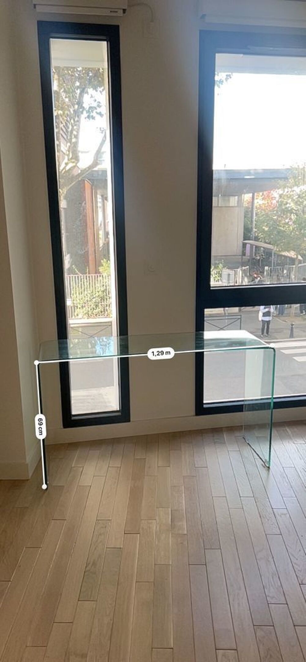3 Tables basses minimaliste en verre Décoration