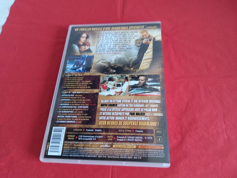 DOUBLE DVD film "LA PEUR AU VENTRE" DVD et blu-ray