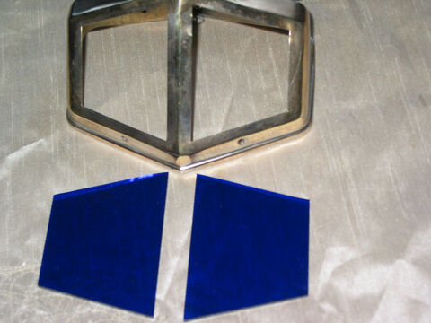 2 verres de lampe PIROUETT vitrail bleue cathédrale verre re 15 Marseille 13 (13)
