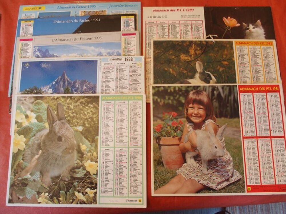 CALENDRIERS des POSTES 