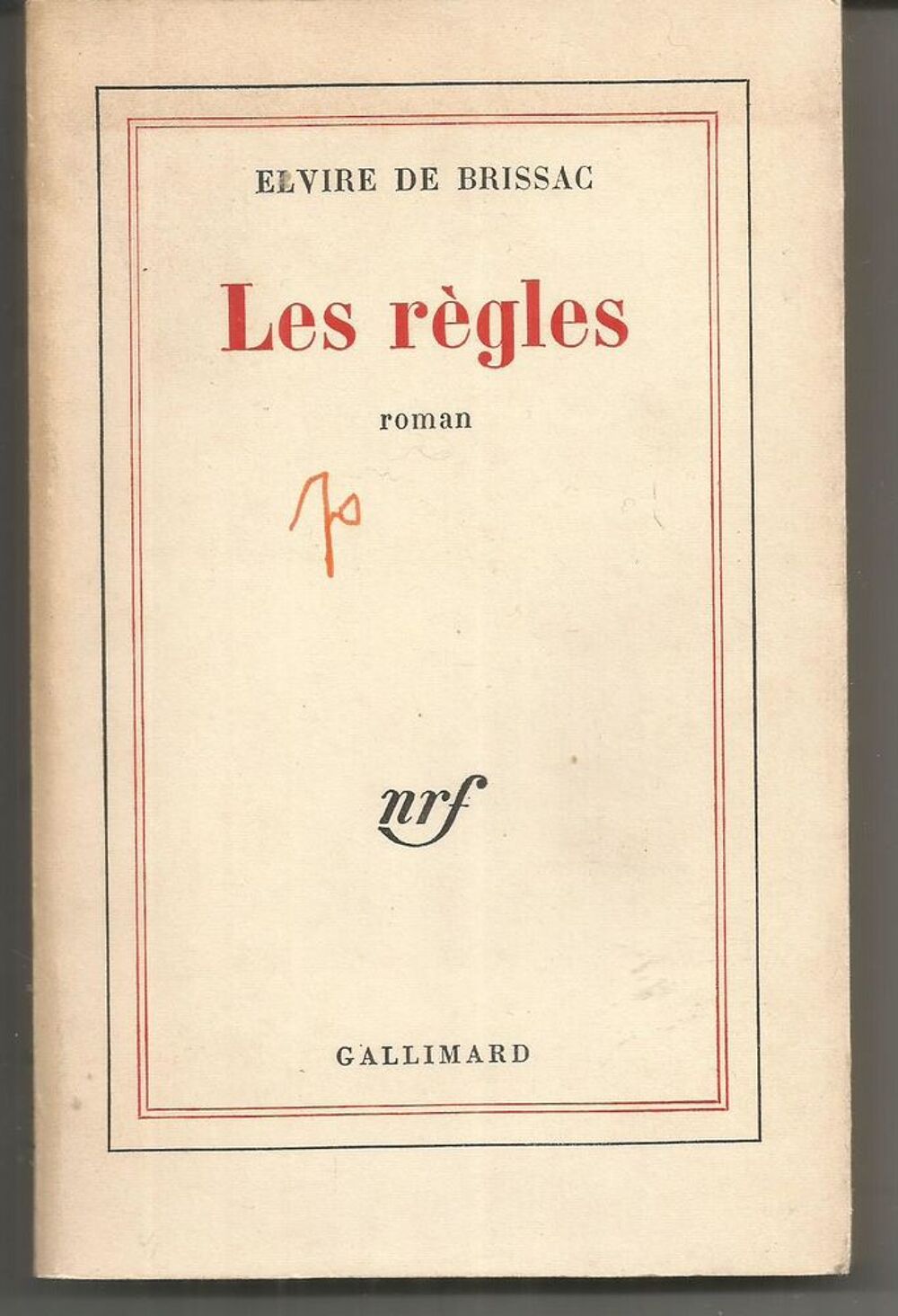 Elvire de BRISSAC : les r&egrave;gles Livres et BD