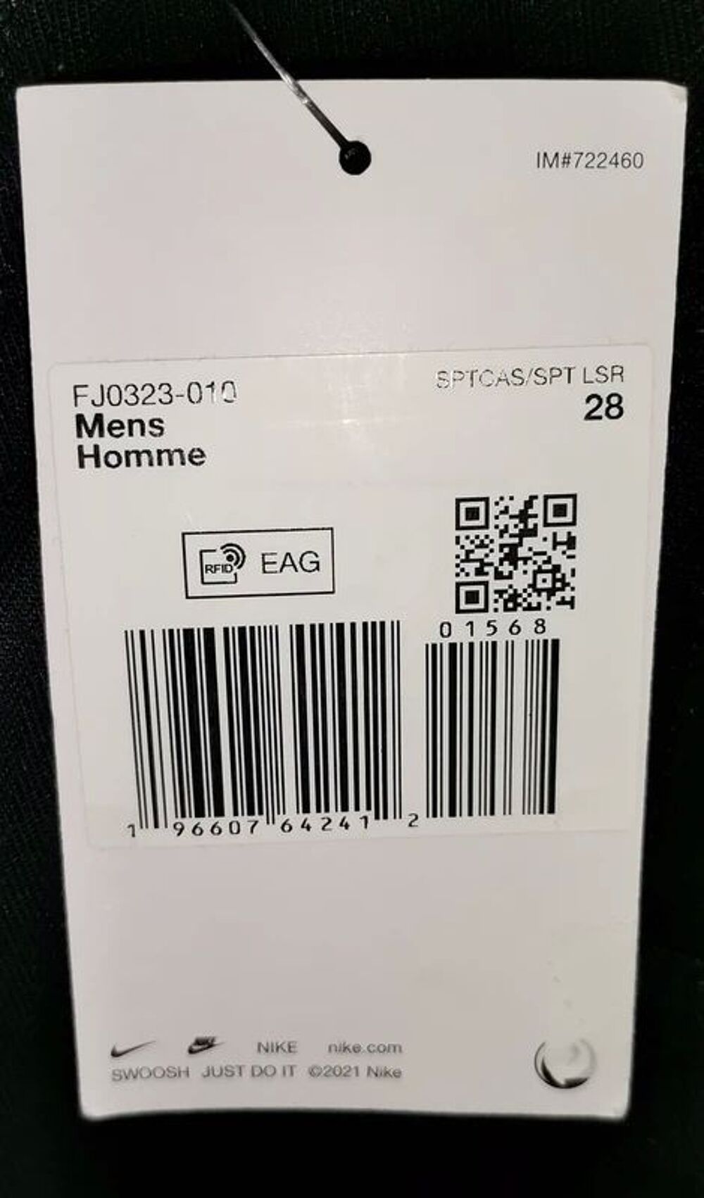 Pantalon cargo homme neuf Nike taille 38 Vêtements
