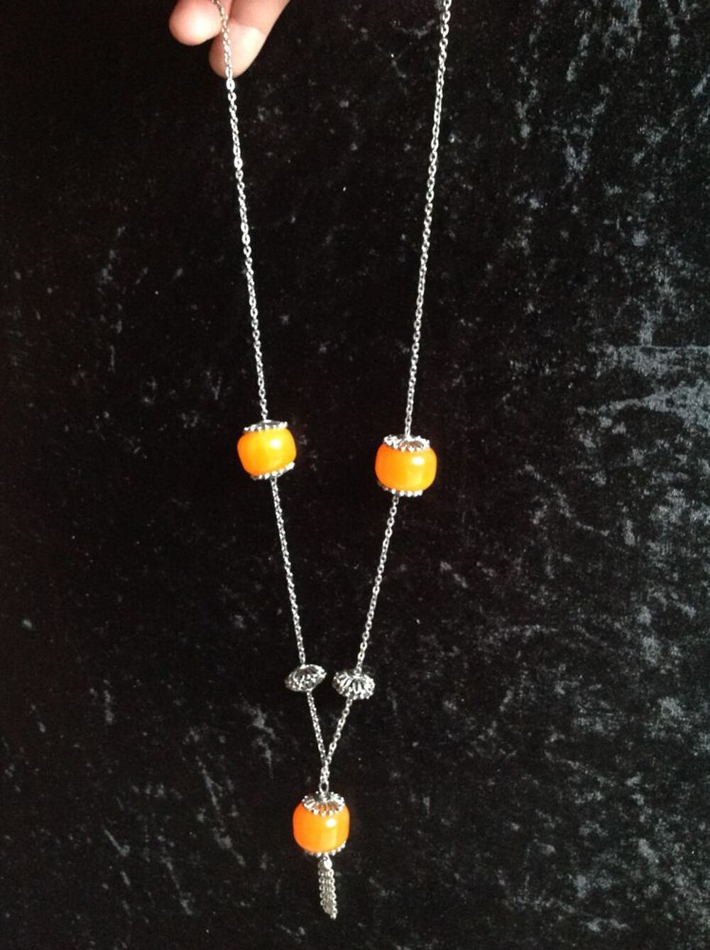 COLLIER SAUTOIR ETHNIQ. ANCIEN EN BAK&Eacute;LITE H 56cm
Bijoux et montres