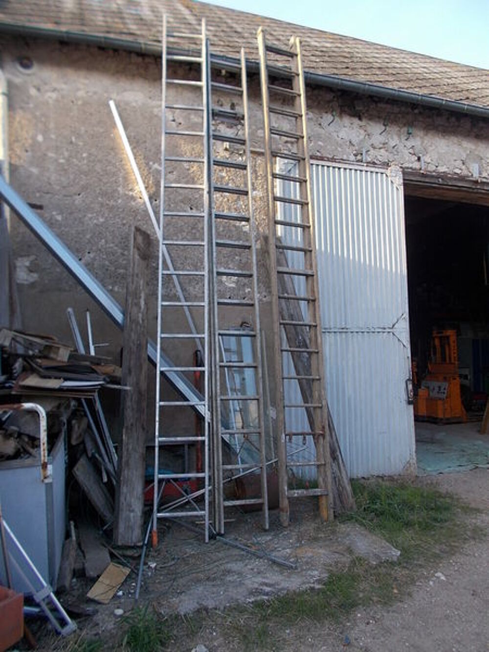 &eacute;chelle en aluminium et bois faire prix Bricolage