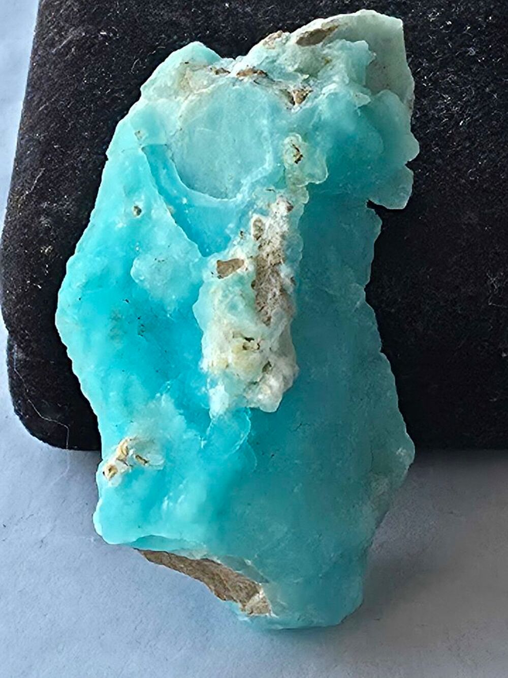 H&eacute;mimorphite Bleue du Congo-Collection Personnelle-21g 