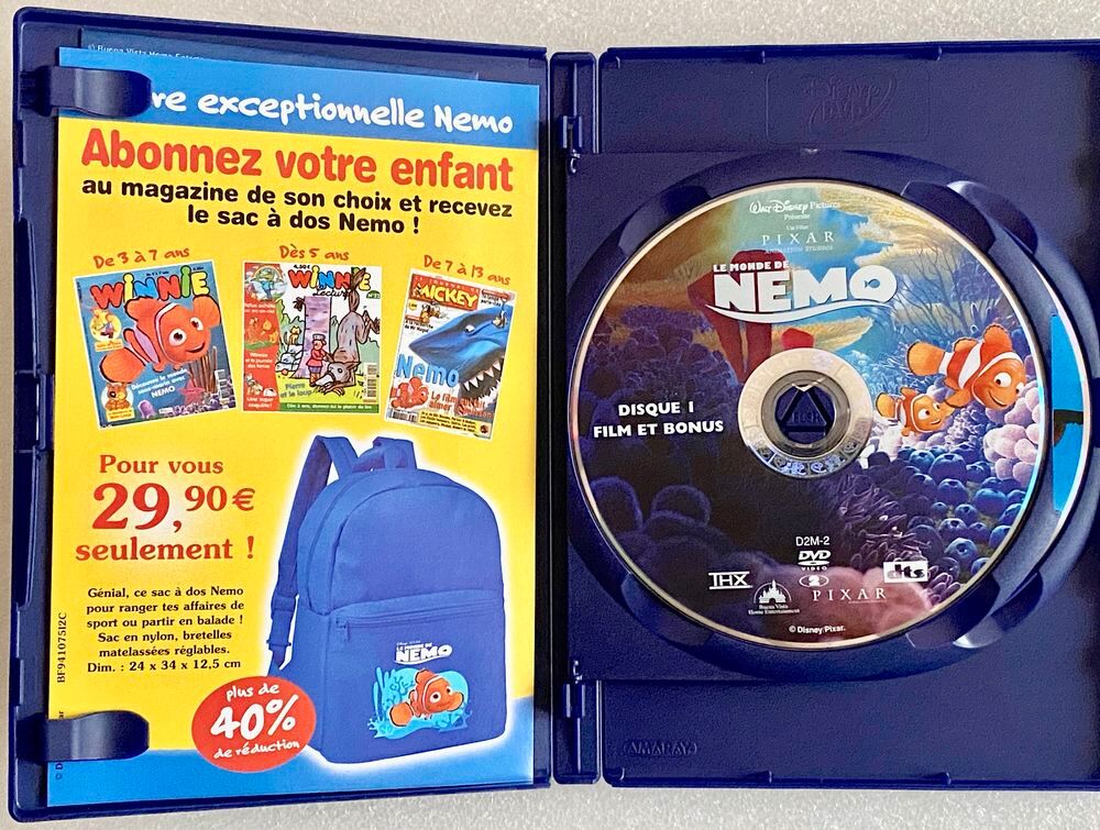 le monde de NEMO N&deg;72 Edition Collector 2 DVD WD PIXAR DVD et blu-ray