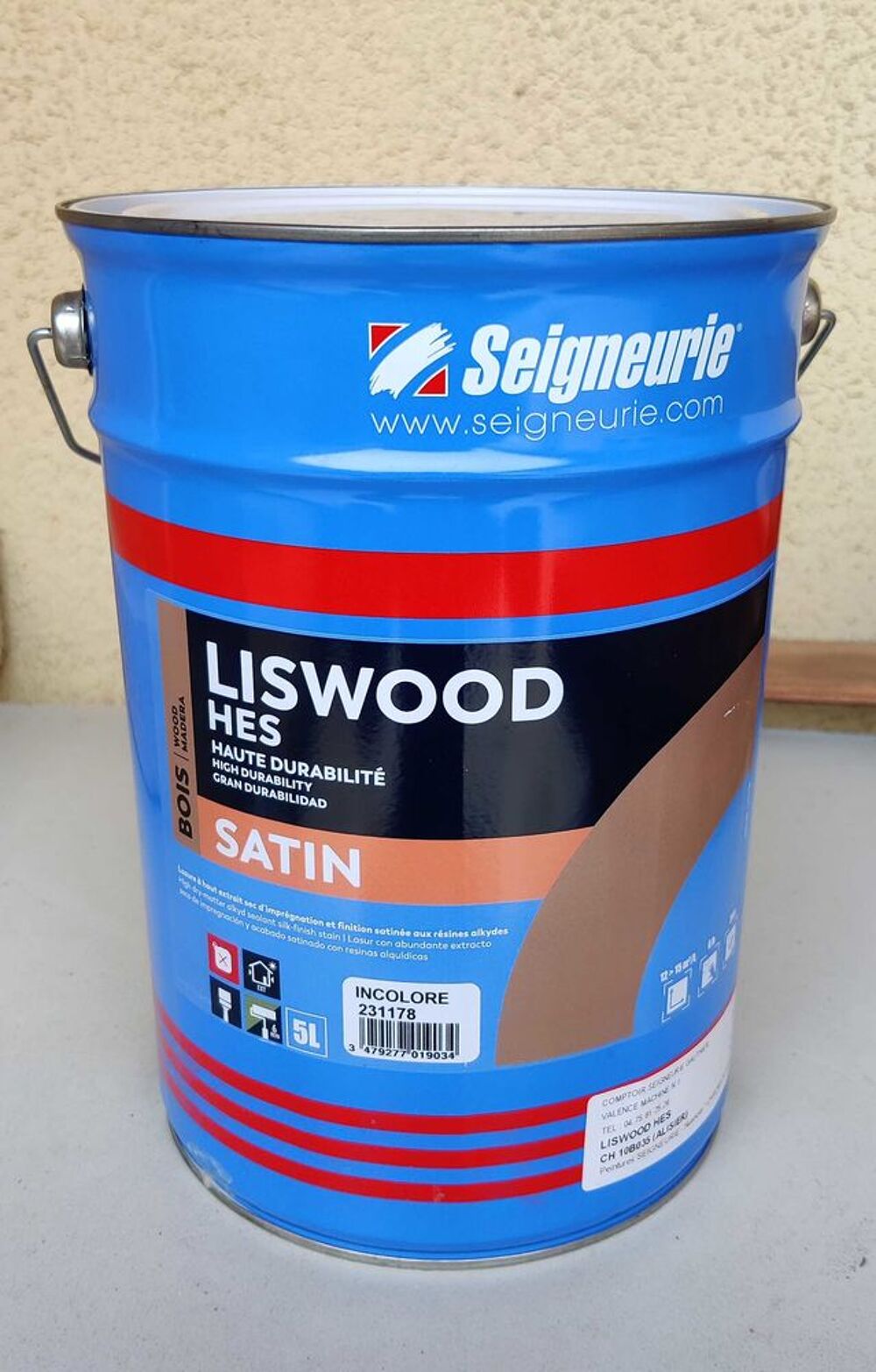 Lasure bois - Pot de 5L int&eacute;rieur / ext&eacute;rieur Bricolage