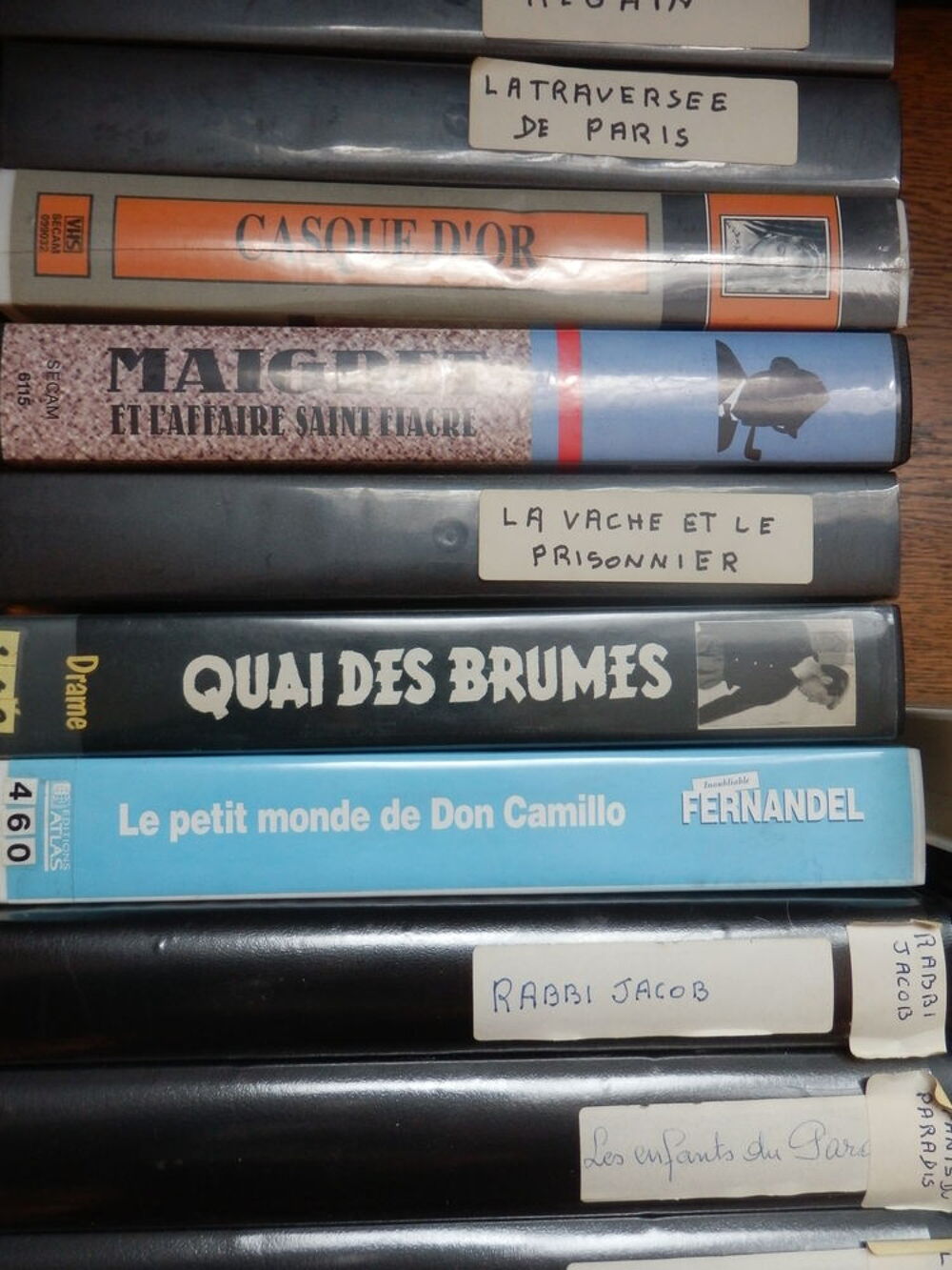 Films en VHS DVD et blu-ray