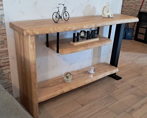 Console styles industriel neuve en frêne massif Le Fleix (24)