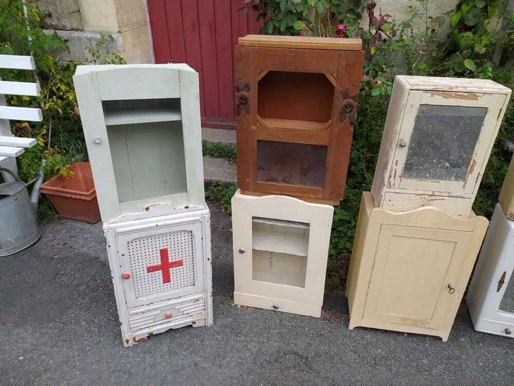Armoire Murale Pharmacie Toilette Cuisine D&eacute;co Vintage Meubles