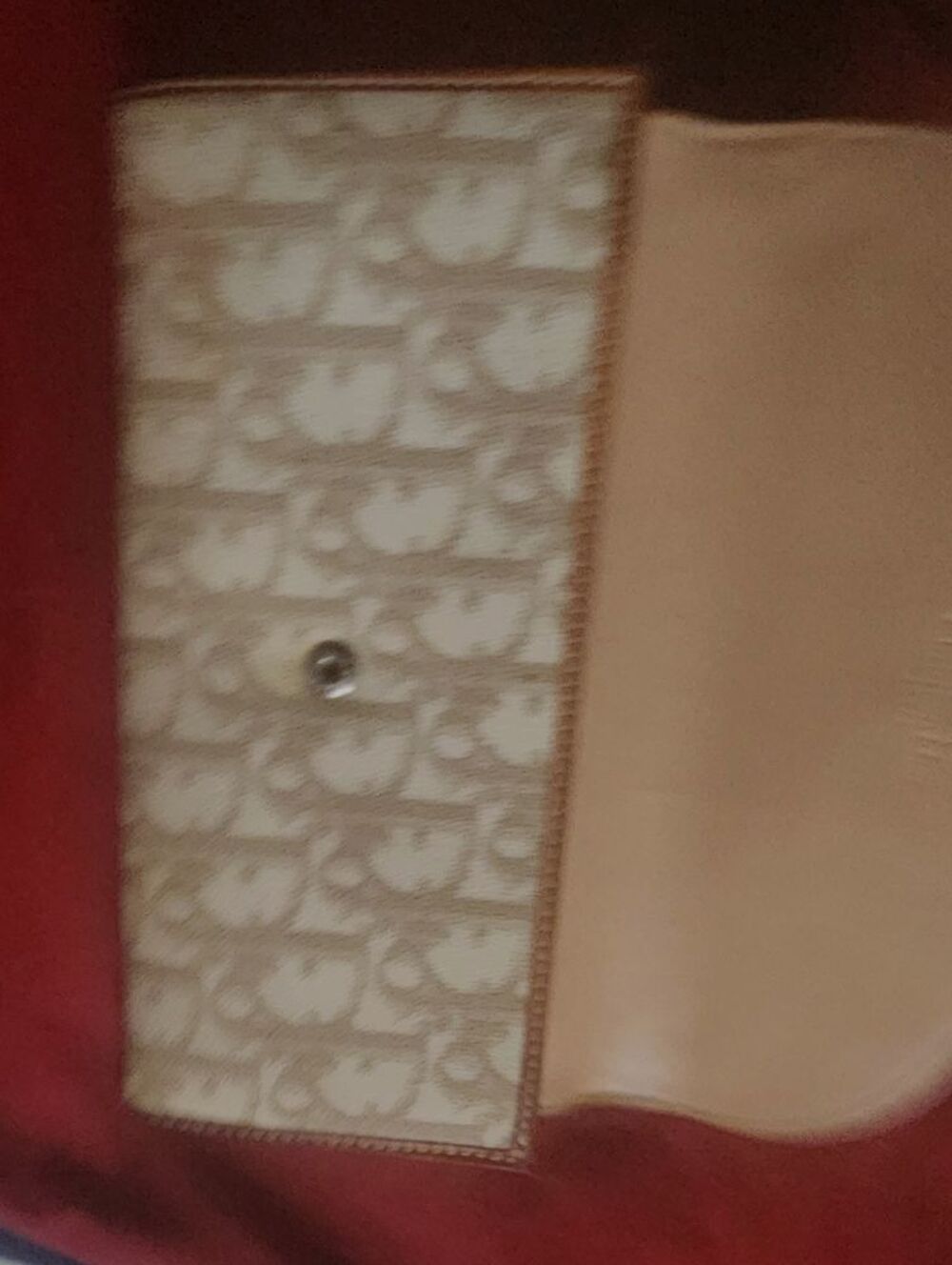 Authentique portefeuille femme Christian Dior N&deg; visible Maroquinerie