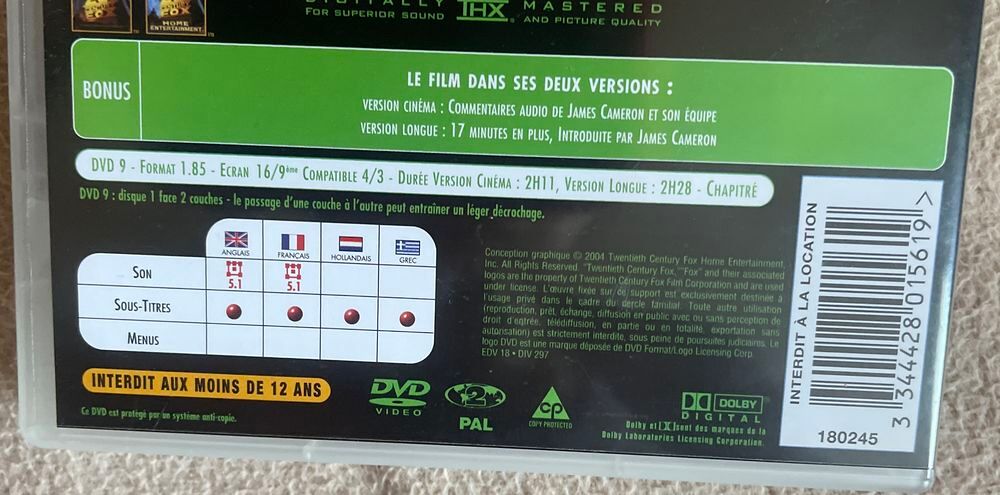 4 DVD "Alien" - 50 % pour 5 articles jusqu'&agrave; la mi mars DVD et blu-ray