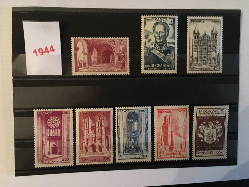 Timbres de collection de France ** Neufs 1944 