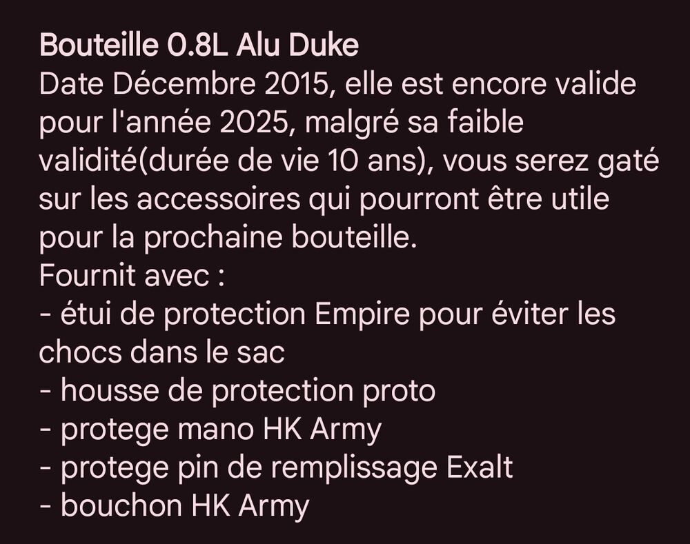 Kit Paintball Tpx + Veste Tactique + bouteille Sports