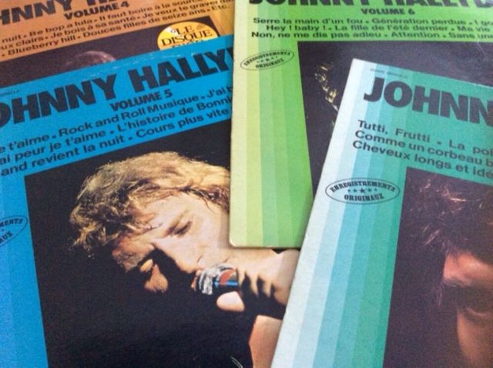 7 volumes vinyles Johnny Hallyday CD et vinyles
