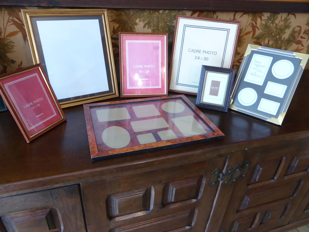 Cadres photos + p&ecirc;le-m&ecirc;le neufs vitr&eacute;s de 3 &agrave; 10€ Décoration