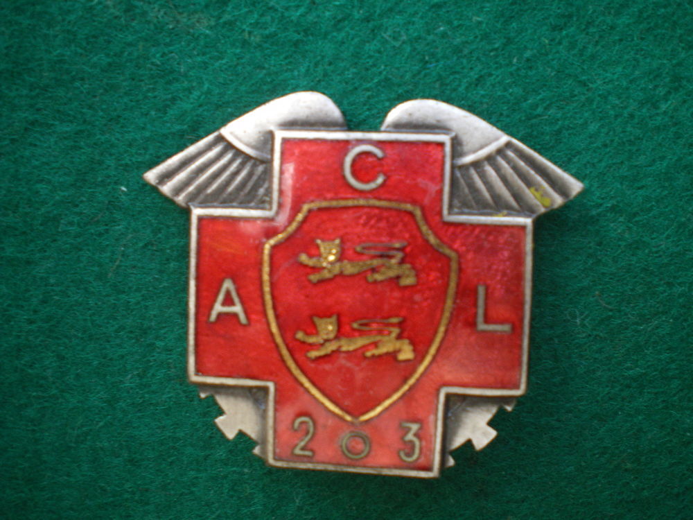 Insigne de Sant&eacute; - Ambulance Chirurgicale L&eacute;g&egrave;re 203. 