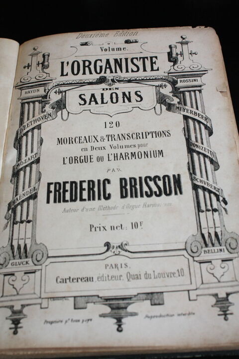 livre de partitions pour orgue et harmonuim 40 Le Havre (76)