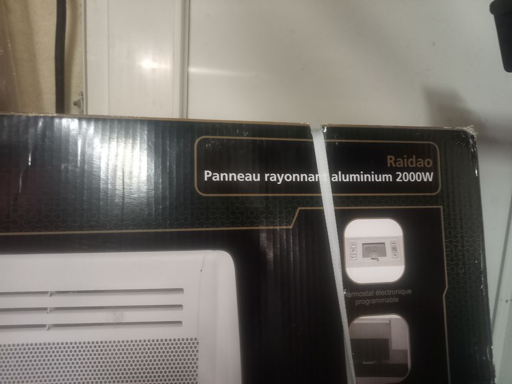 radiateur 2000w livre en double encore dans emballage Bricolage
