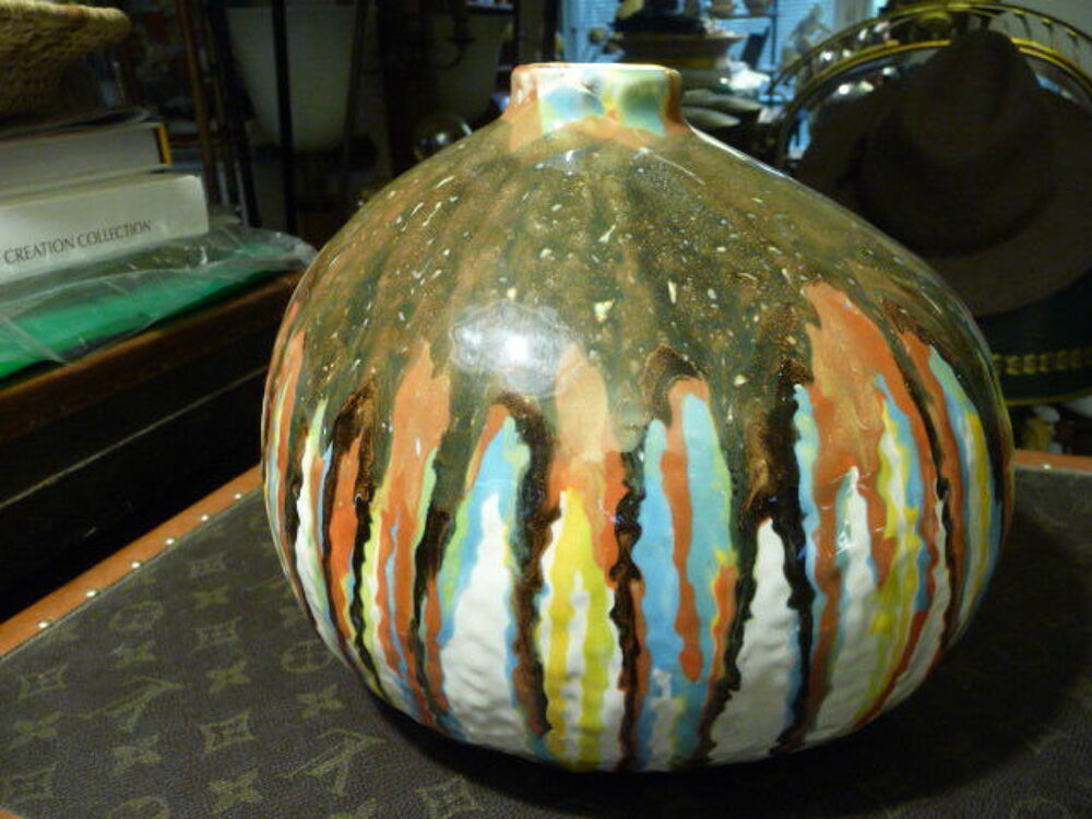 VASE BOULE CONTEMPORAIN VINTAGE GLASS VASE Décoration