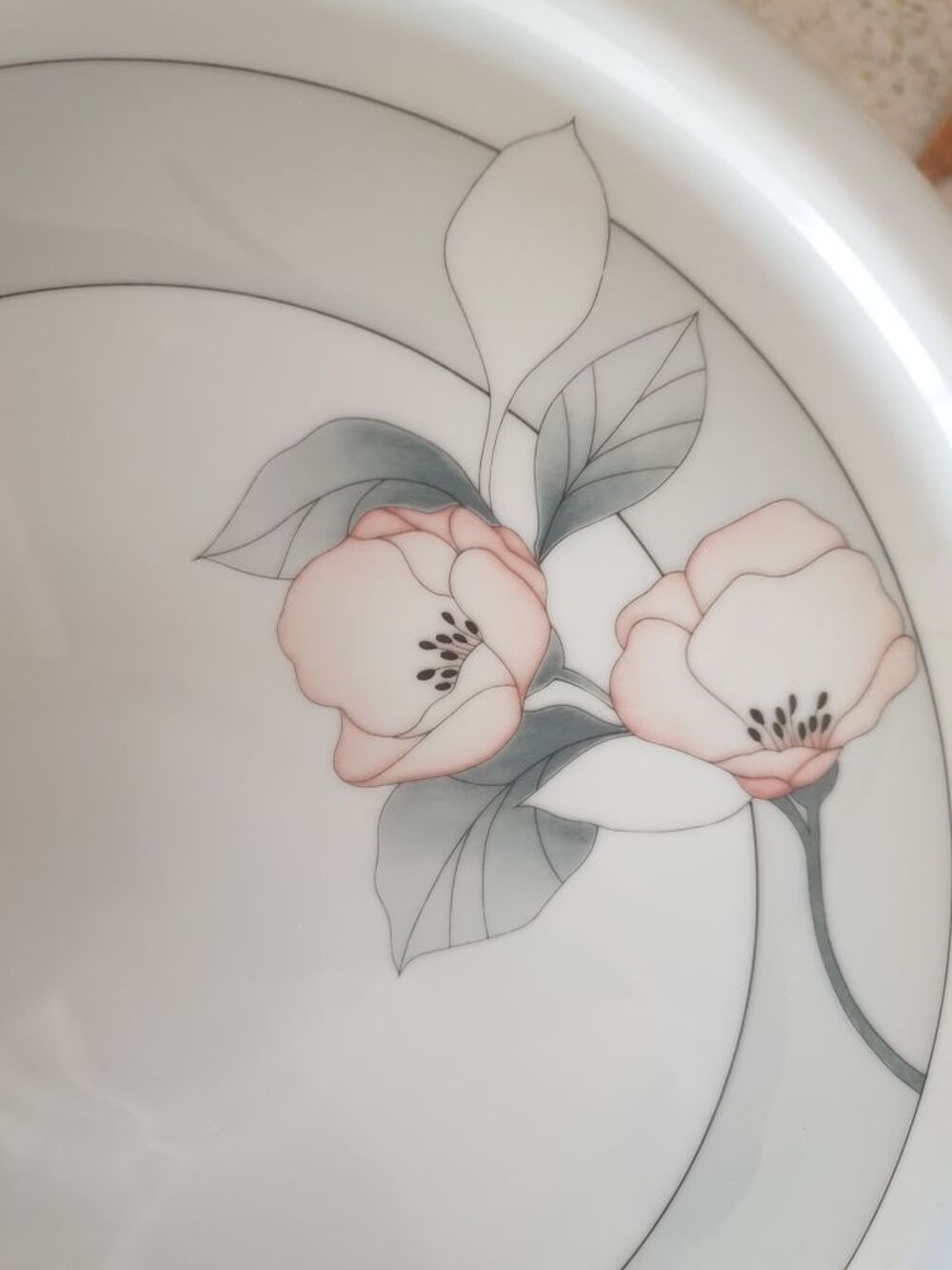 plat &agrave; g&acirc;teau en porcelaine allemande Décoration