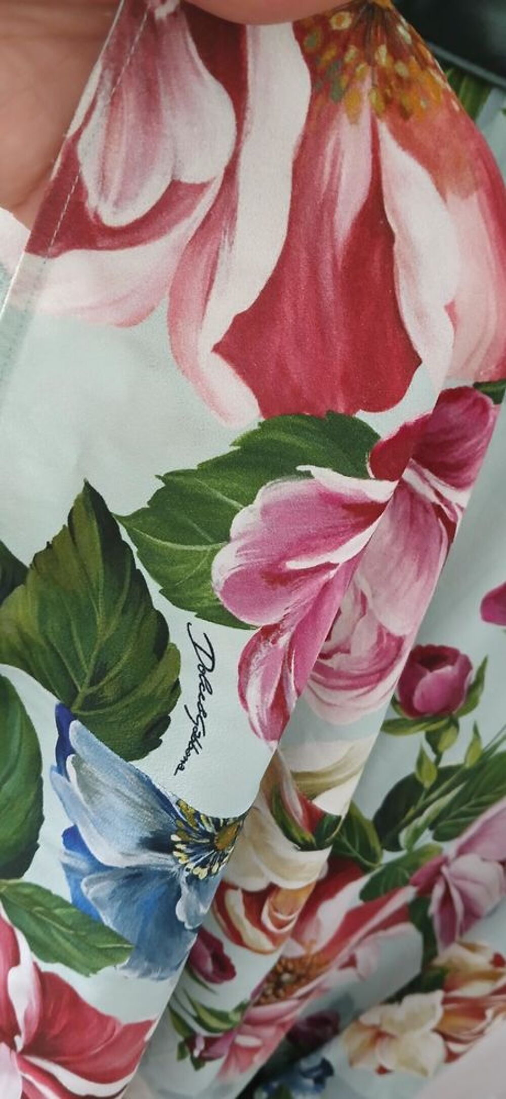 Robe fleurie Dolce &amp; Gabbana en m&eacute;lange de viscose et d'&eacute;las Vêtements