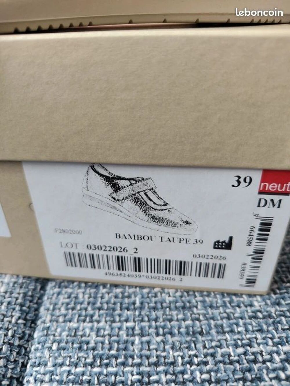Chaussures Chut pieds sensibles Neut 39 Neuves Chaussures