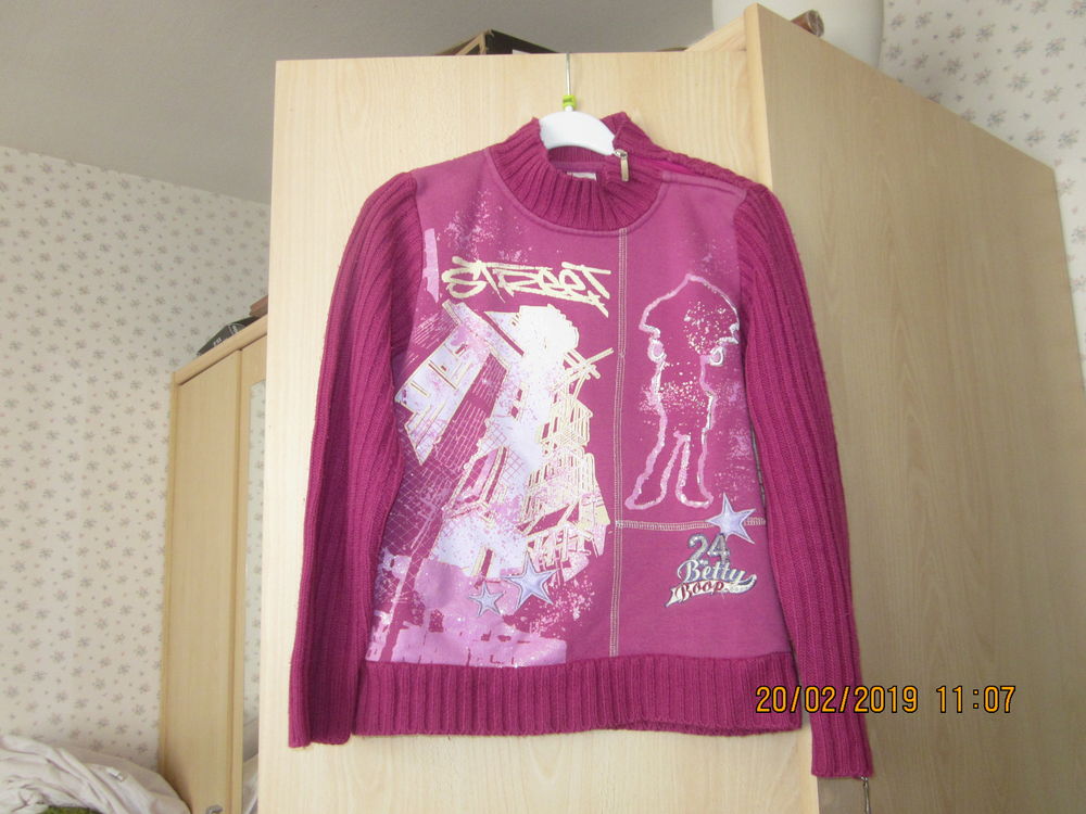 sweat-shirt manches longues 10/12 ans Vêtements enfants