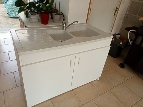 Meuble sous �vier 120 cm+ �vier en r�sine et mitigeur Roca  40 Sabl�-sur-Sarthe (72)