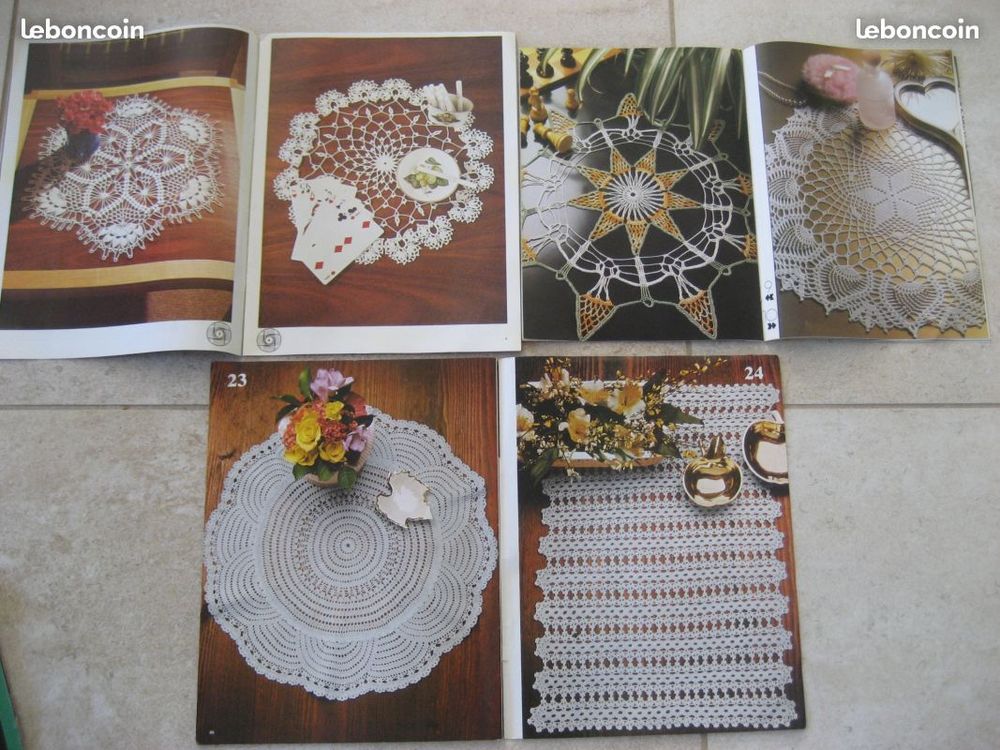 Diverses revues de crochet d'art Livres et BD