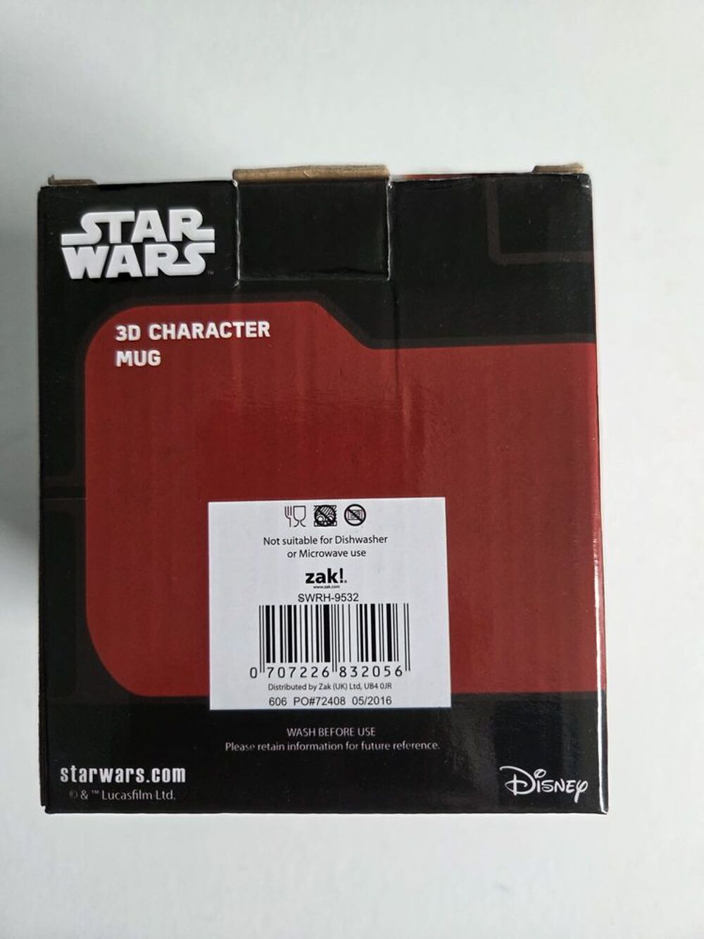 Mug 3D BB?8 Star Wars Zak Designs avec bo&icirc;te - comme neuf 
