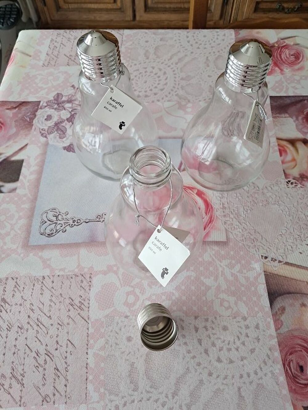 Carafe ampoule cruche cuisine mode deco accessoire TV Cuisine