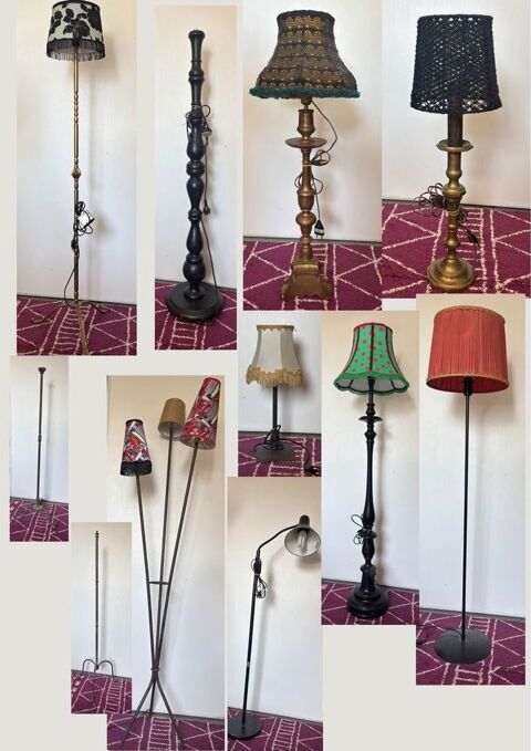 ? Collection de lampadaires vintage & design ? pièces unique Lunel (34)
