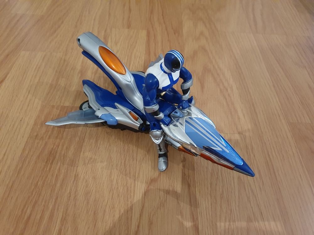 Figurine v&eacute;hicule power rangers bleu time force Jeux / jouets