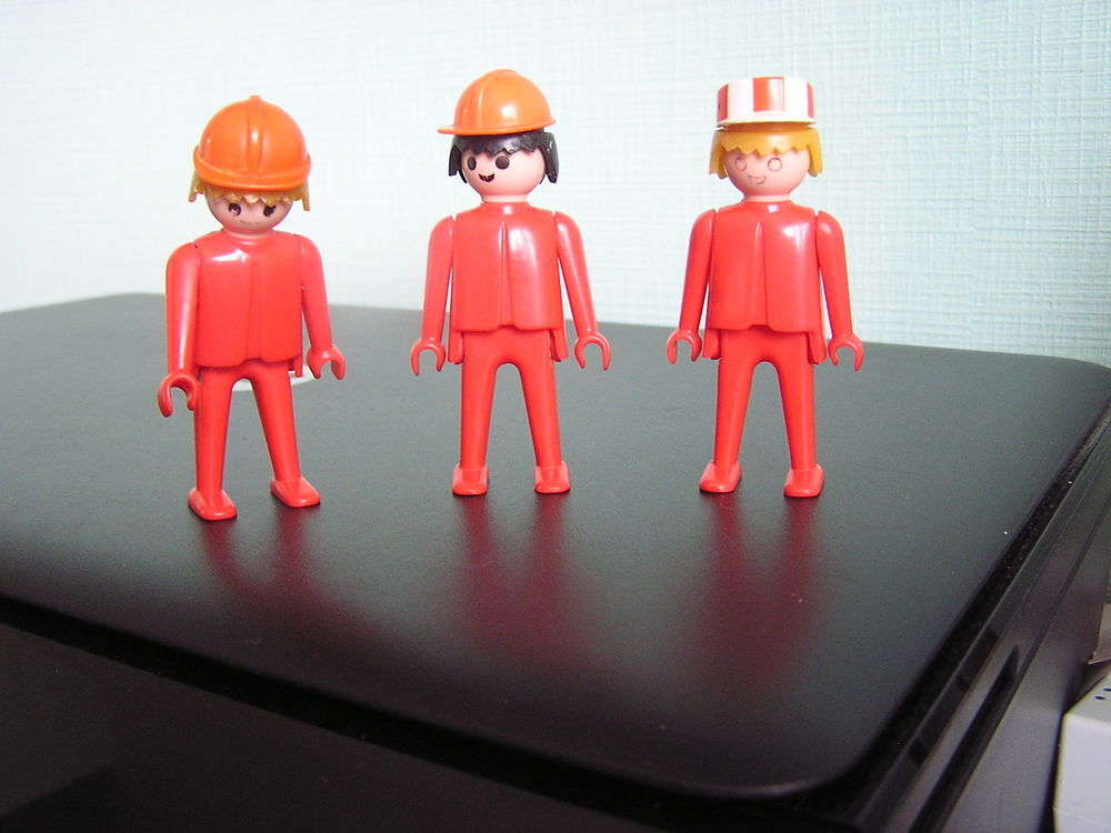 Playmobil vintage (1974) : ouvriers de chantier Jeux / jouets