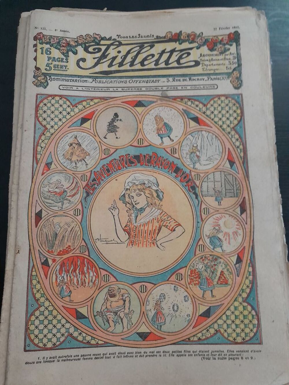 Revues Fillette de 1912 &agrave; 1916 Livres et BD