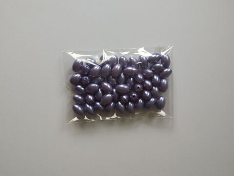 Perles acryliques bleues grises x50 5 Curzon (85)