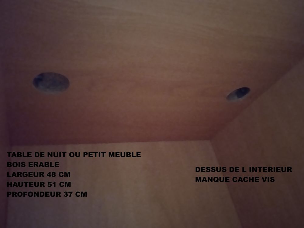 Table de nuit, de chevet, petit meuble, bout de canap&eacute; Meubles