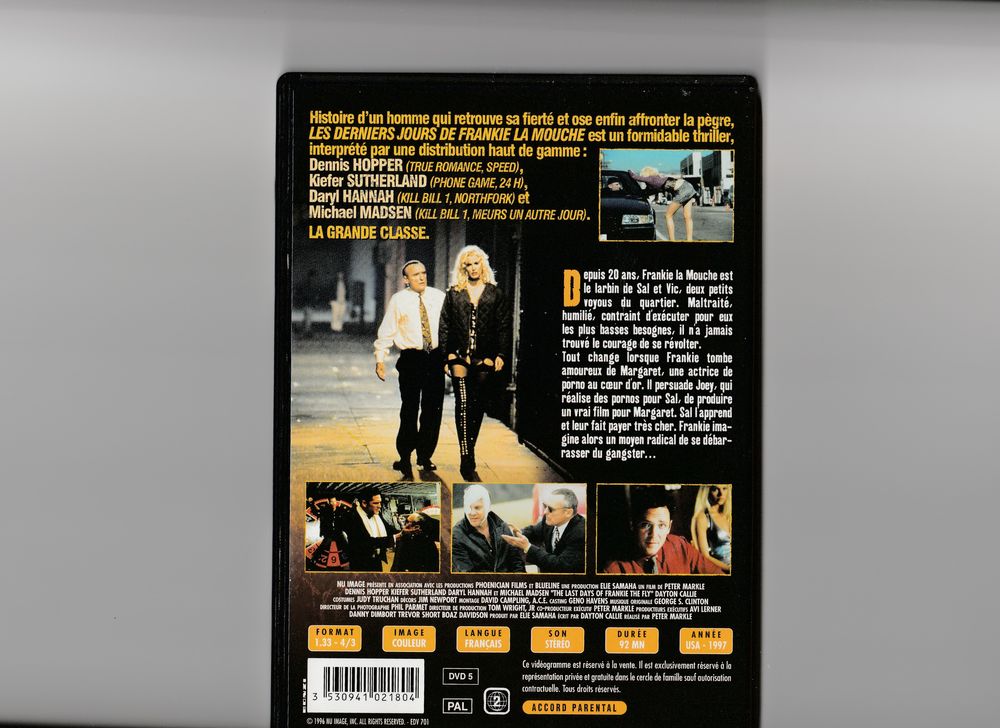 les derniers jours de Frankie la mouche DVD et blu-ray