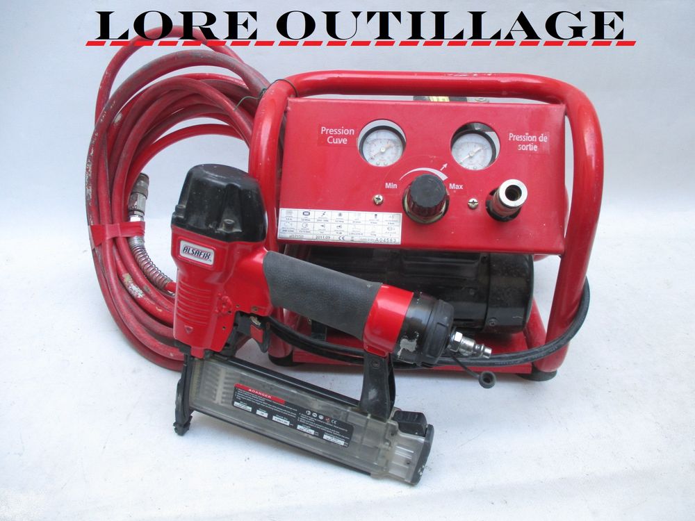 ALSAFIX - Compresseur + cloueur Bricolage