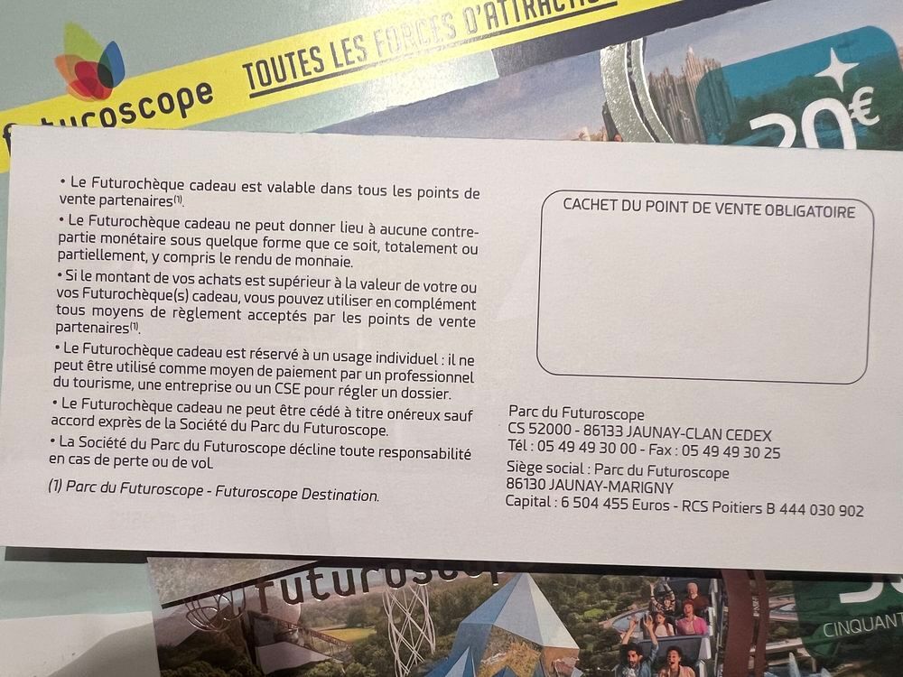 Futuroscope Billetterie