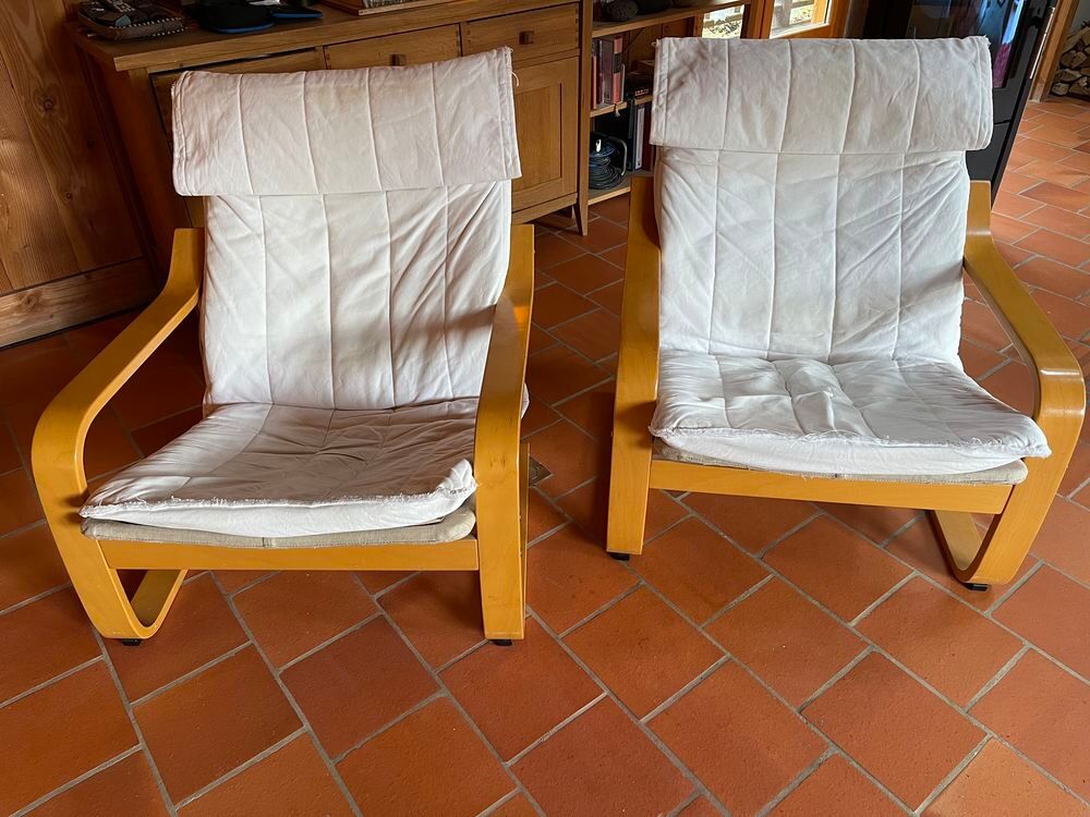2 chaises vintage Ikea Poem Meubles